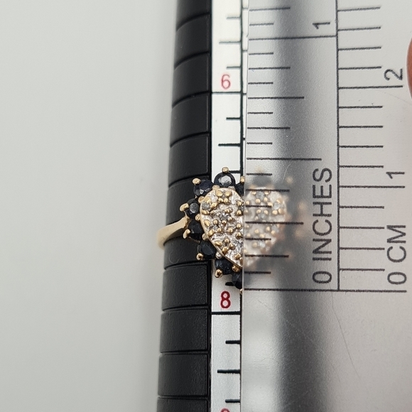 IGC Jewelry 14K Solid Yellow Gold Heart Shaped Ring US Size 7.5 - Picture 11 of 12